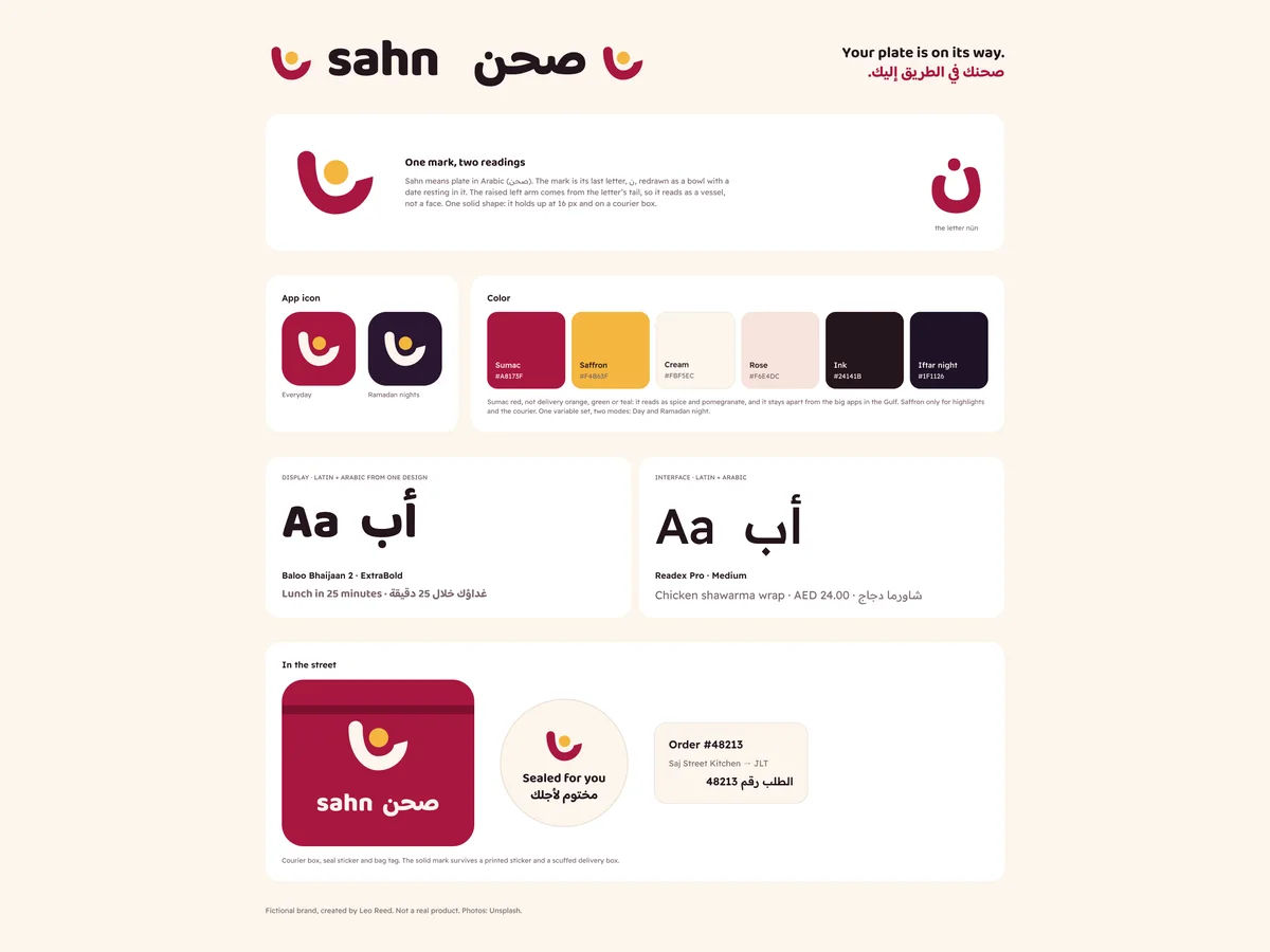 Sahn: Brand board