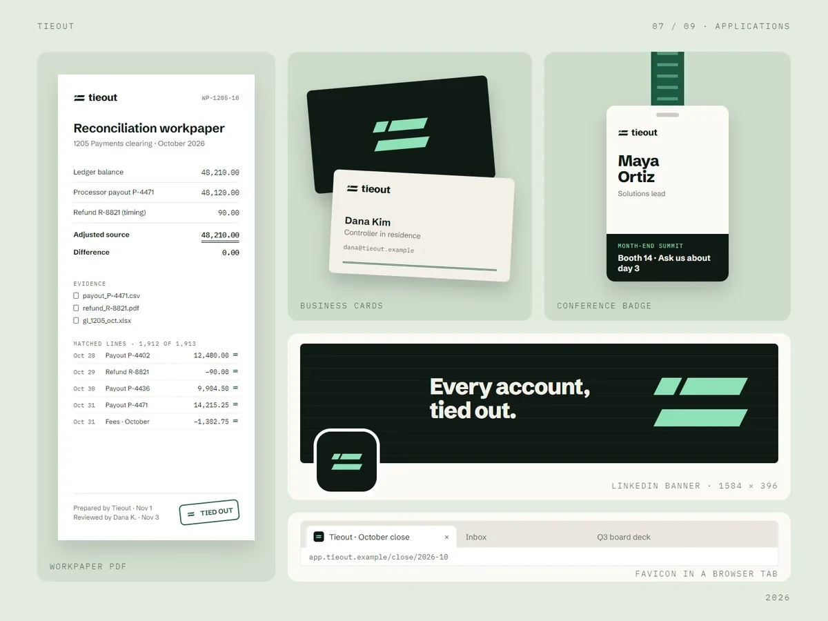 Tieout: close assistant for accounting teams: Applications
